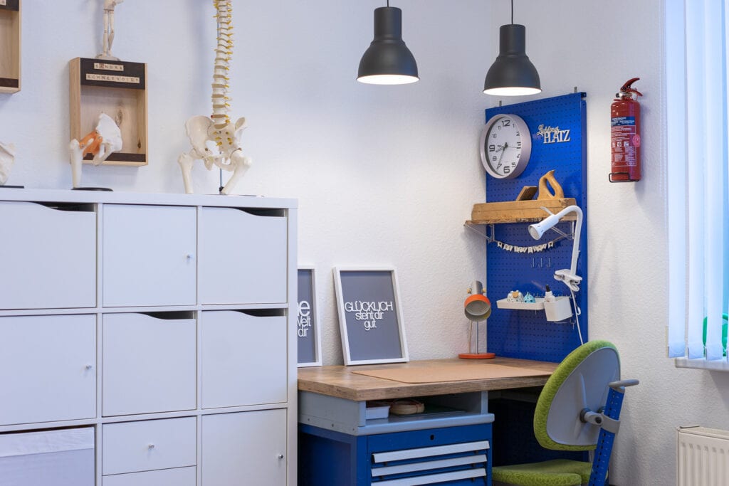 Wekstattbereich für motorische Tätigkeiten